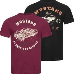 FORD MUSTANG Hombre Camiseta Pack de 2 POMPK223MUL