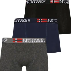 Geographical Norway Hombre Calzoncillos bóxer Pack de 3 Pack-3-Tricolor