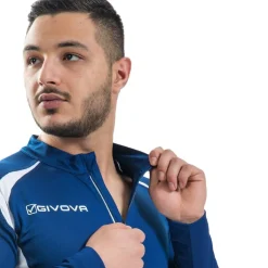 Givova 1/2 cremallera Hombre Camiseta de running LR05-0004