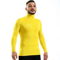 Givova Baselayer Corpus 3 Camiseta funcional de cuello alto amarillo