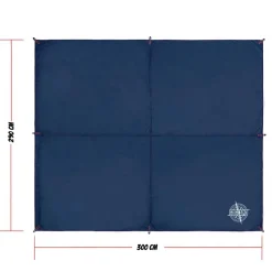 GOGLAND Lona de lona para exteriores con protección UV 300 x 290 cm azul marino