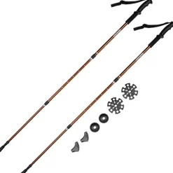 GOGLAND trekking Bastones de senderismo marrón