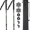 GOGLAND Trekking Bastones de senderismo verde militar