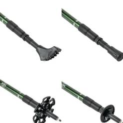 GOGLAND Trekking Bastones de senderismo verde militar