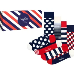 Happy Socks Classic Navy Set de regalo Calcetines 4 pares XBDO09