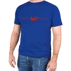 Harvey Miller Polo Club Basic Hombre Camiseta HRM4468 Azul real