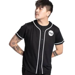 HIDETOSHI WAKASHIMA "BC Kiyota" Hombre Pelota de béisbol Camiseta negro