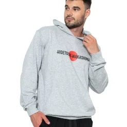 HIDETOSHI WAKASHIMA "1st" Hombre Sudadera con capucha oversize gris