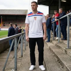 Inglaterra "Retro History" JELEX Hombre Camiseta