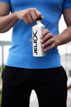 JELEX Aqua Botella 600ml plateada