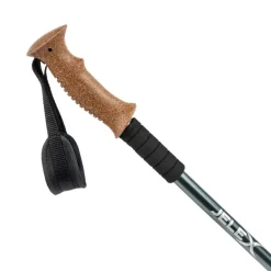 JELEX Bastones de senderismo con asas de corcho azul marino