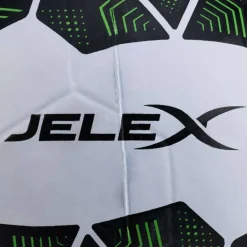 JELEX Bolzplatzheld Balón de fútbol de goma blanco y negro