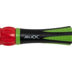 JELEX Easy Up Rodillo de masaje con bolas de masaje giratorias negro rojo
