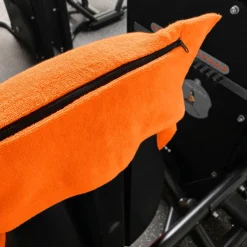 JELEX "100FIT" Toalla de fitness con bolsillo naranja