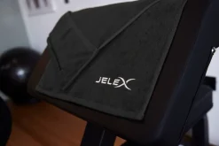JELEX "100FIT" Toalla de fitness con bolsillo negro
