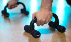 JELEX Gain Hard Push Up Bar Agarres para flexiones negro azul