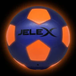 JELEX "Neon" Luz LED Balón de fútbol azul/naranja