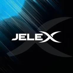 JELEX "Neon" Luz LED Balón de fútbol azul/naranja