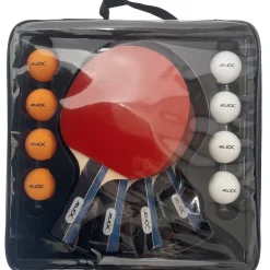 JELEX Sidespin Set de 4 palas de tenis de mesa con 8 pelotas