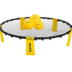JELEX "Smash" Roundnet Set de 6 con 3 bolas amarillo
