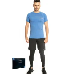JELEX Sportinator Hombre Conjunto de fitness 3 piezas azul-negro