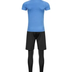 JELEX Sportinator Hombre Conjunto de fitness 3 piezas azul-negro