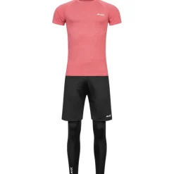 JELEX Sportinator Hombre Conjunto de fitness 3 piezas burdeos-negro