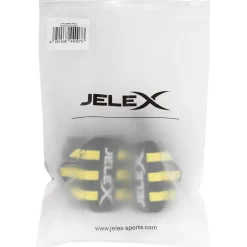 JELEX Strong Muñequeras de fitness negro-amarillo