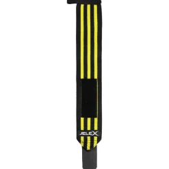 JELEX Strong Muñequeras de fitness negro-amarillo