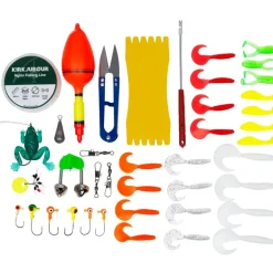 KIRKJUBØUR ® "Agnatha" Set de caña de pescar telescópica 2,70 m