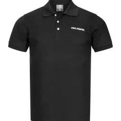 KIRKJUBØUR ® "Jørd" Hombre Polo negro