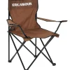 KIRKJUBØUR ® "Njörd" Silla de camping Marrón