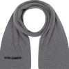 KIRKJUBØUR® "Fryse" Unisex Bufanda gris oscuro