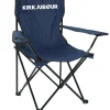 KIRKJUBØUR® "Njörd" Silla de camping azul marino