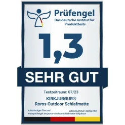 KIRKJUBØUR® "Roros" Colchoneta de exterior premium azul