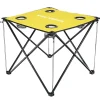 KIRKJUBØUR® "Solkatt" mesa de camping plegable ocre