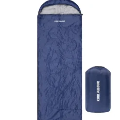KIRKJUBØUR® "Søvn" Exterior Saco de dormir 220 x 75 cm 15 °C azul marino