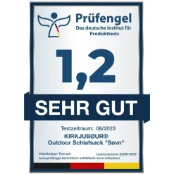 KIRKJUBØUR® "Søvn" Exterior Saco de dormir 220 x 75 cm 15 °C negro