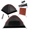 KIRKJUBØUR® "Vindr" Camping 2 personas Tienda de campaña gris oscuro