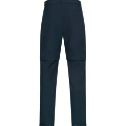 KIRKJUBØUR® Zip-Off Hombre 2 en 1 Pantalón de trekking azul marino