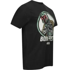 LA GUERRA DE LAS GALAXIAS Retro Boba Fett Hombre Camiseta POMTS079BLK