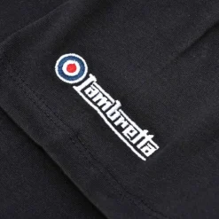 Lambretta Chest Stripe Hombre Camiseta SS0157-BLK