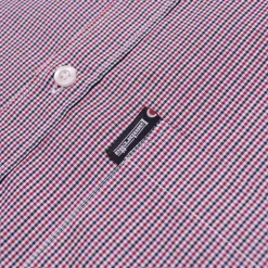 Lambretta Gingham Check Hombre Camisa de manga larga RWIS1384