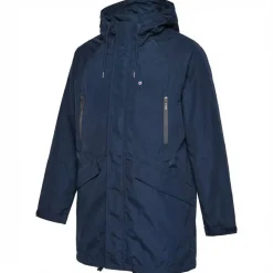 Lambretta Heaton Waterproof Hombre Parka Chaqueta LAM14-AZUL MARINO