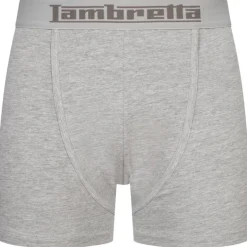 Lambretta Retro Hombre Calzoncillos bóxer Pack de 3 SS8204-NEGRO/GRIS/BLANCO