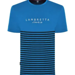 Lambretta Striped Hombre Camiseta SS0017-DK AZUL