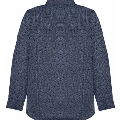 Lambretta Tonal Paisley Hombre Camisa de manga larga RWIS1383
