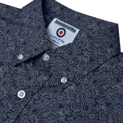 Lambretta Tonal Paisley Hombre Camisa de manga larga RWIS1383