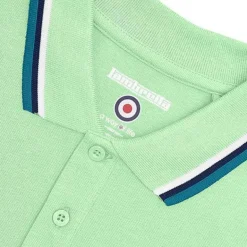 Lambretta Triple Tipped Hombre Polo SS1650-LT GRN W/N/DL