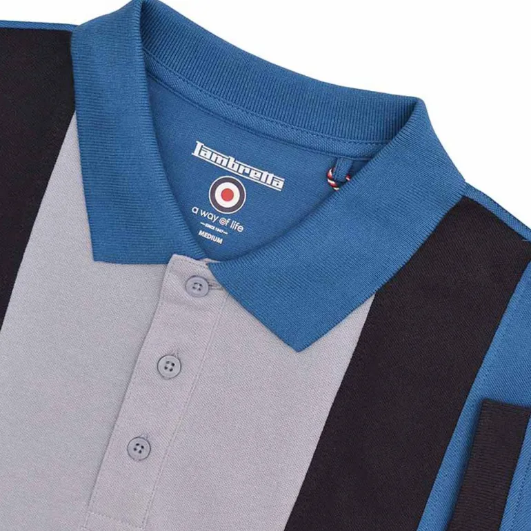 Lambretta Vintage Panel Hombre Polo SS0026-DB/N/AB